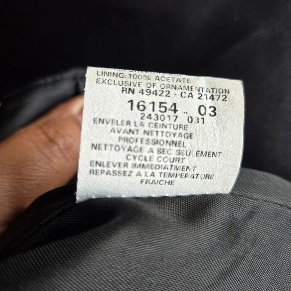 Scott McClintoch Vintage Black Tie Satin Gown‎ Rhinestone Buckle Belted Size 8 - Picture 15 of 15